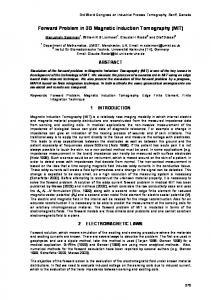 Forward Problem in 3D Magnetic Induction Tomography (MIT)