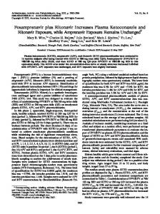 Fosamprenavir plus Ritonavir Increases Plasma Ketoconazole and ...