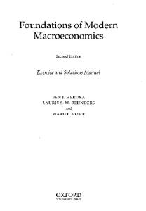 Foundations of Modern Macroeconomics