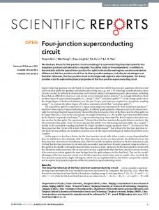 Four-junction superconducting circuit