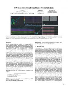 FPSSeer: Visual Analysis of Game Frame Rate Data - IEEE Xplore