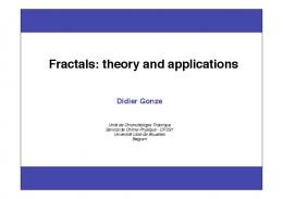 Fractals: theory and applications