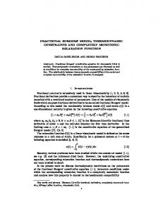 FRACTIONAL BURGERS' MODEL