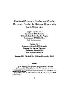 Fractional Chromatic Number and Circular Chromatic Number for