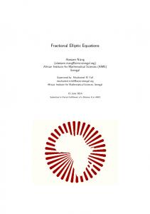 Fractional Elliptic Equations