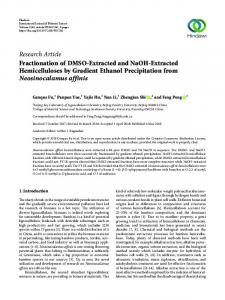 Fractionation of DMSO-Extracted and NaOH-Extracted Hemicelluloses ...