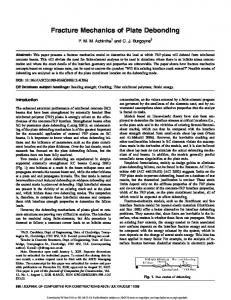 Fracture Mechanics of Plate Debonding