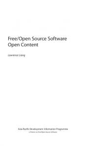 Free/Open Source Software Open Content