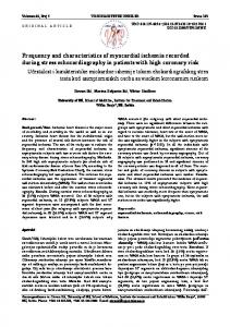 Frequency and characteristics of myocardial ischemia recorded during ...