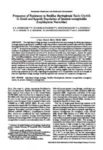 Frequency of Resistance to Bacillus thuringiensis Toxin Cry1Ab in ...