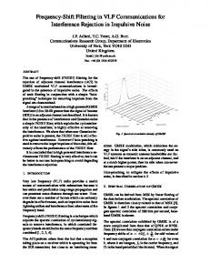 Frequency-Shift Filtering in VLF Communications