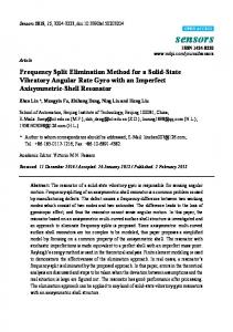 Frequency Split Elimination Method for a Solid ... - Semantic Scholar