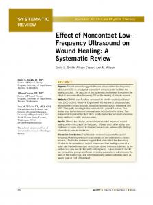 Frequency Ultrasound on Wound Healing