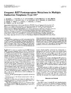 Frequent RET Protooncogene Mutations in Multiple Endocrine ...