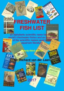 freshwater fish list