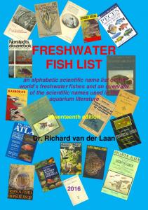 freshwater fish list