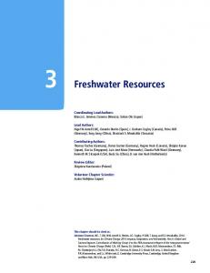 Freshwater Resources - IPCC