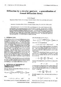 Fresnel diffraction theory - OSA Publishing