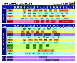 FRIDAY SCHEDULE July 31st, 2015