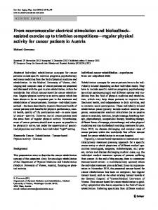 From neuromuscular electrical stimulation and biofeedback-assisted ...