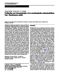 from Pseudomonas putida - Springer Link