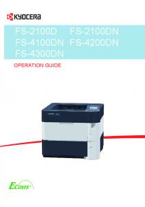 FS-2100DN user manual