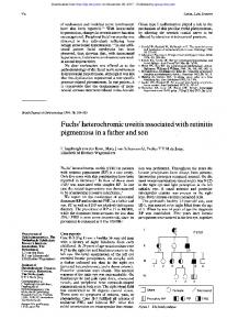 Fuchs' heterochromic uveitis associated with retinitis