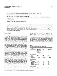 FUEL ACCIDENT PERFORMANCE TESTING FOR ... - Science Direct