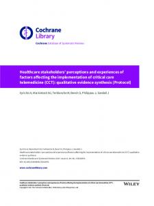 Full All content - Cochrane Library