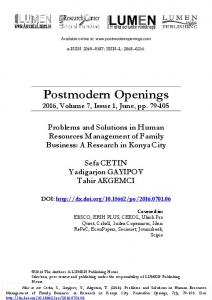 Full Text PDF - Postmodern Openings