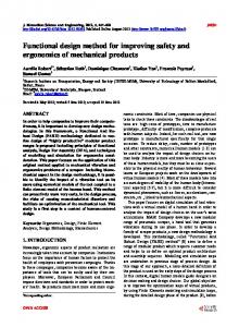 Functional design method for improving safety and ergonomics of ...