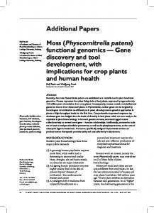 functional genomics - Plant Biotech Lab