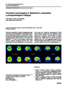 Functional neuroimaging in Hashimoto's encephalitis - Springer Link