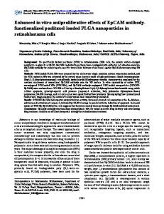 functionalized paclitaxel-loaded PLGA nanoparticles in ... - CiteSeerX