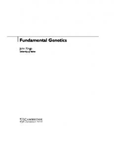 Fundamental Genetics