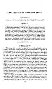 fundamentals of fermenter design