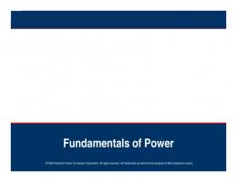 Fundamentals of Power - Bicsi