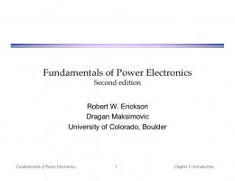 Fundamentals of Power Electronics