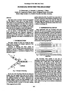 Funneling with the Two-beam RFQ - CERN