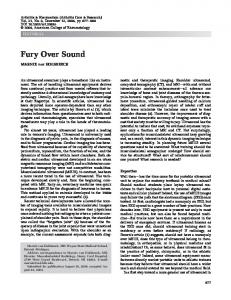 Fury over sound - Wiley Online Library