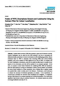 Fusion of WiFi, Smartphone Sensors and Landmarks Using the ... - MDPI