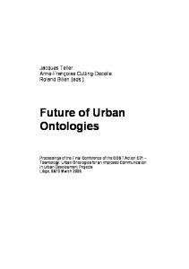 Future of Urban Ontologies - CiteSeerX