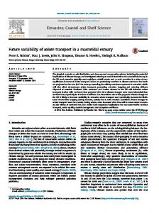 Future variability of solute transport in a macrotidal estuary - Core