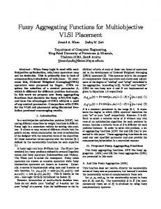 Fuzzy Aggregating Functions for Multiobjective VLSI ... - CiteSeerX