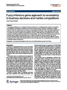 Fuzzy inference game approach to uncertainty in