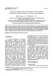 Fuzzy least squares support vector machine soft