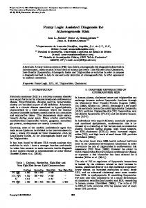 Fuzzy Logic Assisted Diagnosis for Atherogenesis ... - Semantic Scholar