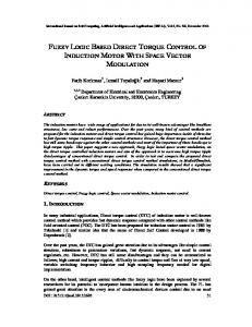 fuzzy logic based direct torque control of induction motor with