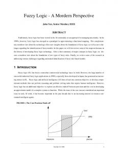 Fuzzy Logic - CiteSeerX
