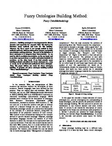 Fuzzy Ontologies Building Method